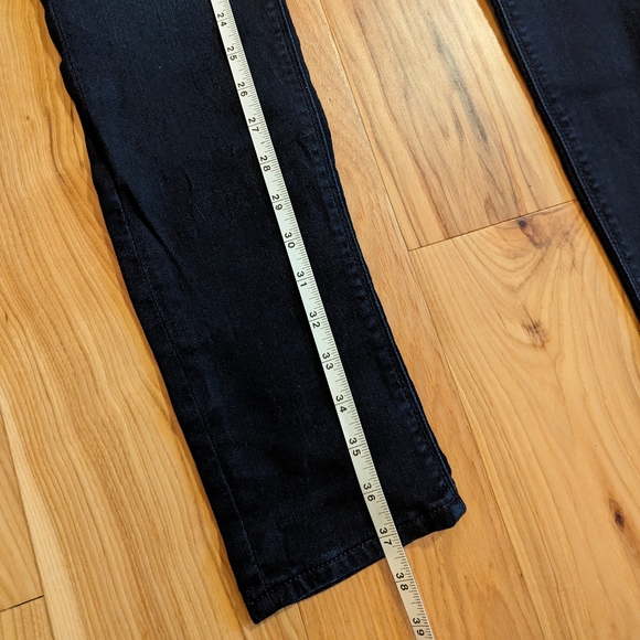 Express Mid Rise Dark Wash Supersoft Womens Skinny Jean Leggings Size 10R - Picture 6 of 13
